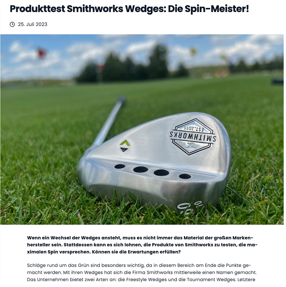 Das Bild zeigt einen Freestyle Wedge Produkttest von 123Golfsport