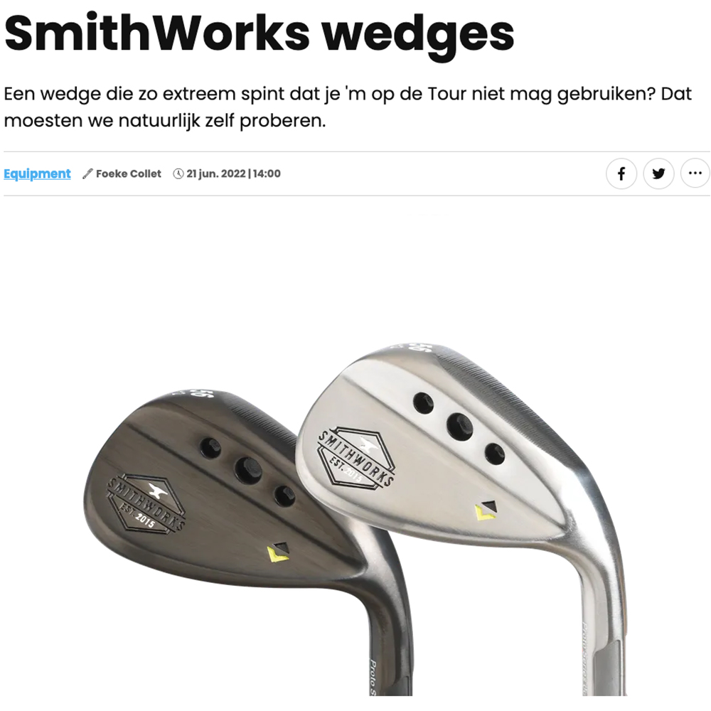 Das Bild zeigt einen Wedge Produkttest von Golfers Magazine