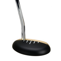 Das Bild zeigt ein SmithWorks® Half-Mallet Putter Rolas RB1 RH 34" schwarz