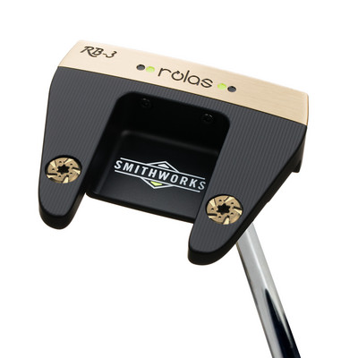 Das Bild zeigt ein SmithWorks® Mallet Putter Rolas RB3 RH 35" schwarz