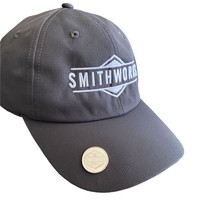 Das Bild zeigt ein SmithWorks® Sommer Sportscap mit Ballmarker unisex grau